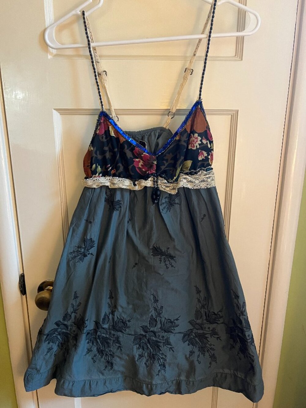 Free People Beaded Mini Dress - Womens Size Small